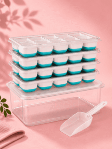 4 Pack Ice Cube Trays for Freezer