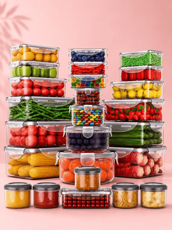 50 Pcs Large Food Storage Containers