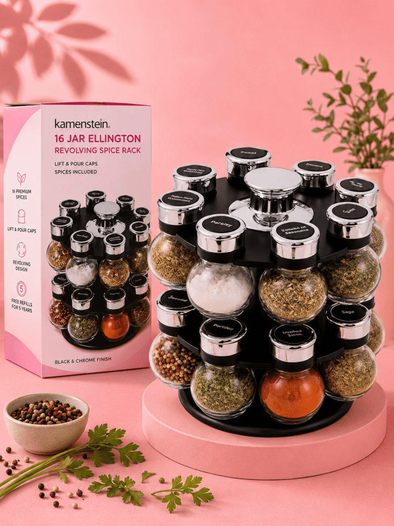 Rotating Spice Rack Organizer